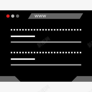 浏览器网页23平面图标图标