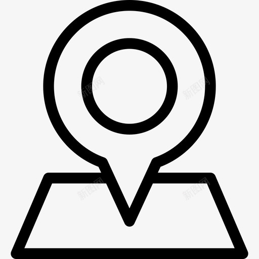 销地图位置线性图标svg_新图网 https://ixintu.com 地图位置 线性 销