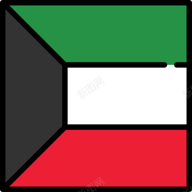 科威特旗帜收藏3广场图标图标