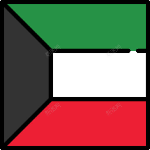 科威特旗帜收藏3广场图标svg_新图网 https://ixintu.com 广场 旗帜收藏3 科威特