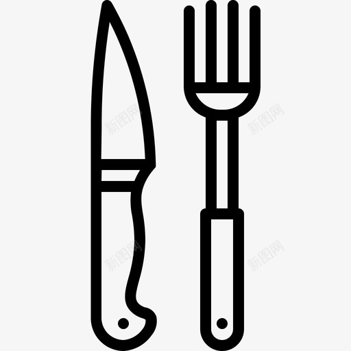 刀叉饮食食物图标svg_新图网 https://ixintu.com 刀叉 厨房 食物 饮食