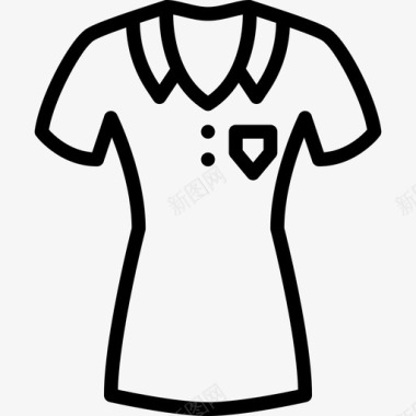 衬衫女装4直线型图标图标