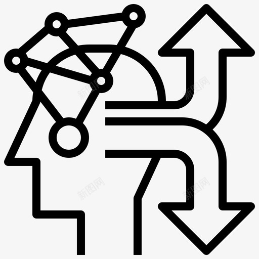 决定大脑过程创造力图标svg_新图网 https://ixintu.com 决定 创造力 大脑过程 思考 想法