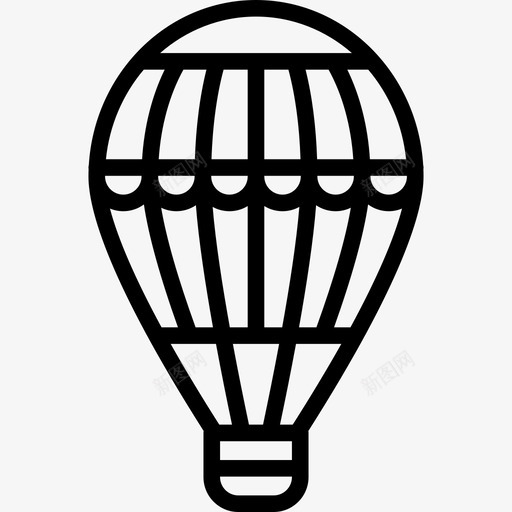 热气球游乐园直线图标svg_新图网 https://ixintu.com 游乐园直线 热气球