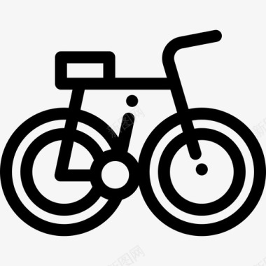 自行车农村3直线型图标图标