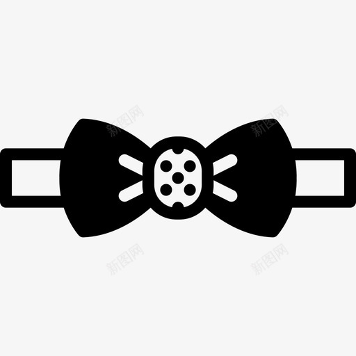 领结男士配件3填充图标svg_新图网 https://ixintu.com 填充 男士配件3 领结
