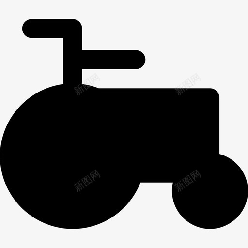 轮椅医用36已填充图标svg_新图网 https://ixintu.com 医用36 已填充 轮椅