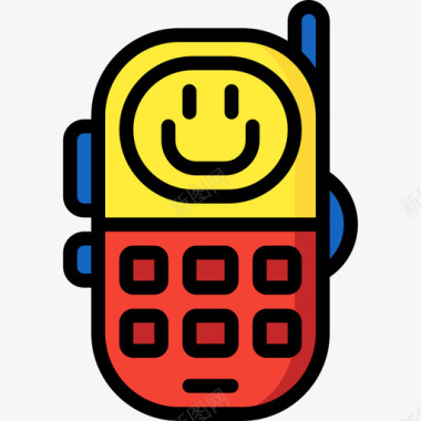 电话玩具12线颜色图标图标