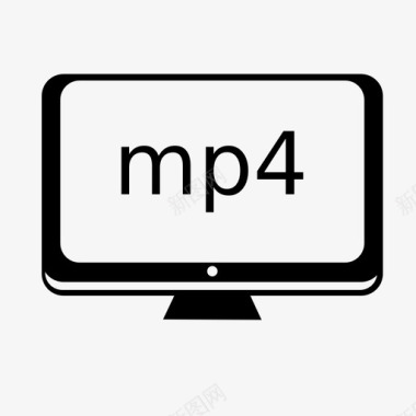 mp4监视器mpeg4图标图标