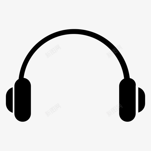 耳机配件音乐图标svg_新图网 https://ixintu.com 歌曲 耳机 配件 音乐 音调