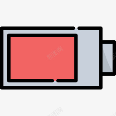 电池物联网线颜色图标图标
