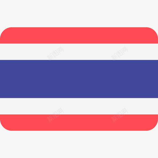 泰国国际国旗6圆形矩形图标svg_新图网 https://ixintu.com 国际国旗6 圆形矩形 泰国