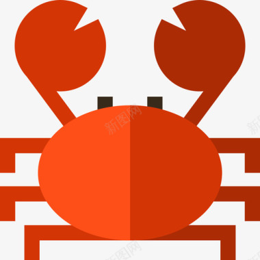 螃蟹海盗7扁平图标图标