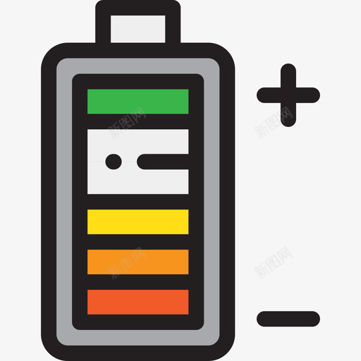 电池能量9线性颜色图标svg_新图网 https://ixintu.com 电池 线性颜色 能量9