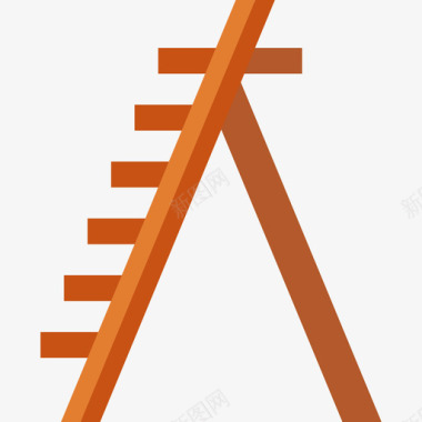 梯子实物资产7扁平图标图标