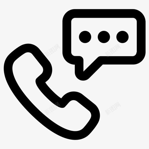 联系呼叫电话图标svg_新图网 https://ixintu.com 呼叫 电话 电话联系 联系
