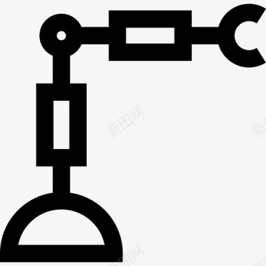 工业机器人未来技术2线性图标图标