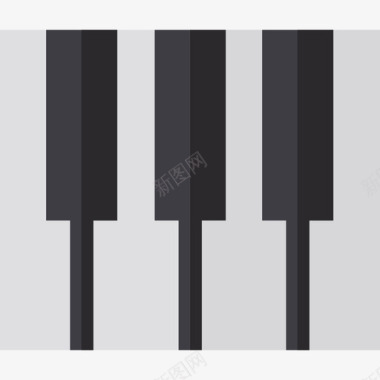 钢琴电子设备2扁平图标图标