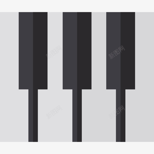 钢琴电子设备2扁平图标svg_新图网 https://ixintu.com 扁平 电子设备2 钢琴