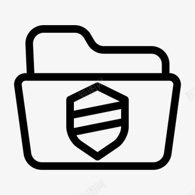 文件夹受保护安全图标图标