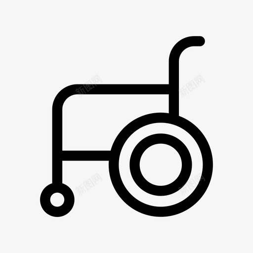 轮椅残疾人医疗图标svg_新图网 https://ixintu.com 交通 医疗 残疾人 轮椅