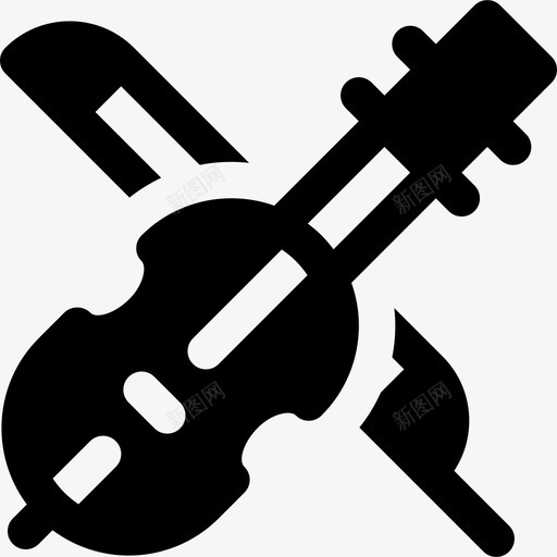 小提琴意大利8填充图标svg_新图网 https://ixintu.com 填充 小提琴 意大利8