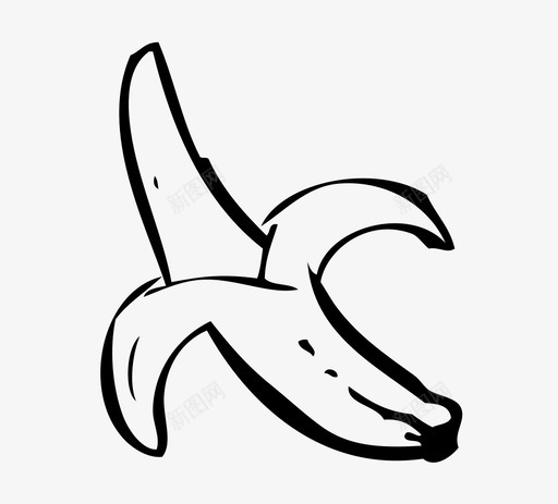 香蕉食用食品图标svg_新图网 https://ixintu.com 健康 果皮 水果 芭蕉 钾 零食 食品 食用 香蕉