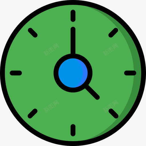 时钟基本要素5线性颜色图标svg_新图网 https://ixintu.com 基本要素5 时钟 线性颜色