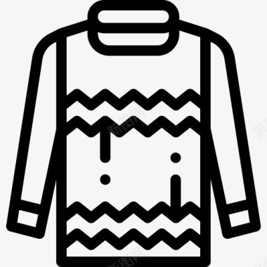 毛衣秋衣5件直线型图标图标