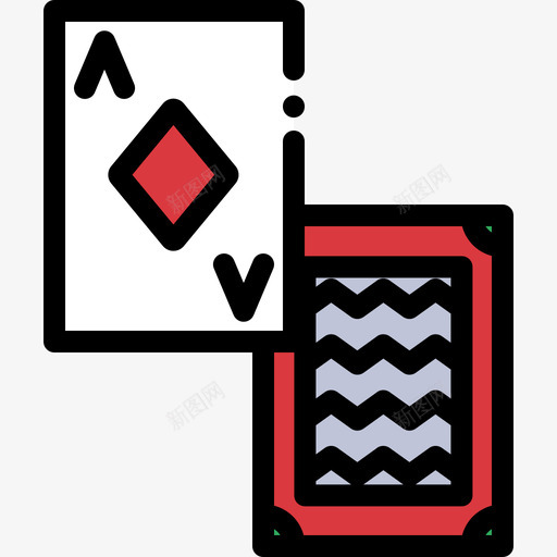 扑克牌赌博赌博线颜色图标svg_新图网 https://ixintu.com 扑克牌 线颜色 赌博赌博