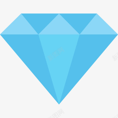 钻石商务56扁平图标图标