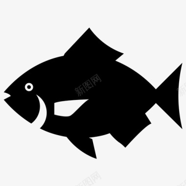 鱼水生动物海洋动物图标图标