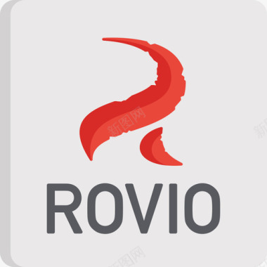 Rovio视频游戏徽标扁平图标图标