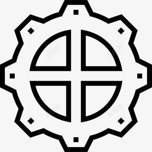 设置工具和结构线性图标svg_新图网 https://ixintu.com 工具和结构 线性 设置