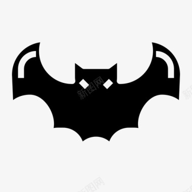 蝙蝠动物洞穴图标图标