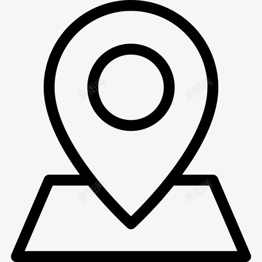 销地图位置线性图标svg_新图网 https://ixintu.com 地图位置 线性 销