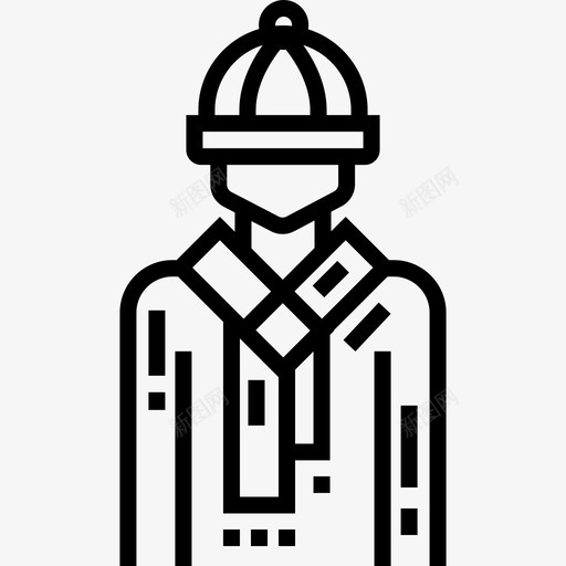 冬帽秋装4件直线型图标svg_新图网 https://ixintu.com 冬帽 直线型 秋装4件