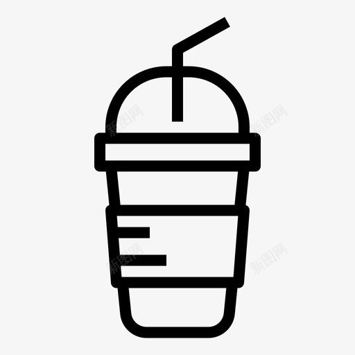 咖啡饮料冷饮图标svg_新图网 https://ixintu.com 冷饮 咖啡 季节 杯子 果汁 饮料