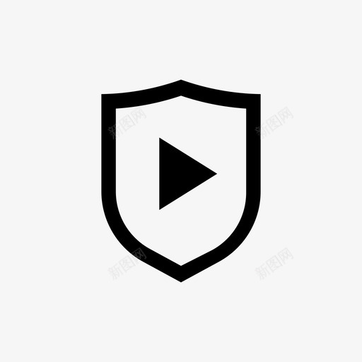 安全内容隐私受保护内容图标svg_新图网 https://ixintu.com 受保护内容 安全内容 视频应用程序ui64px行 隐私