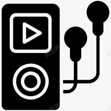 ipod媒体播放器mp3播放器图标图标