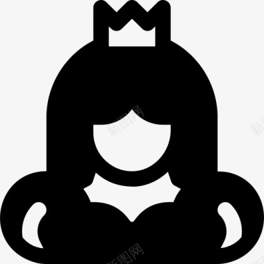 公主皇室7填充图标图标