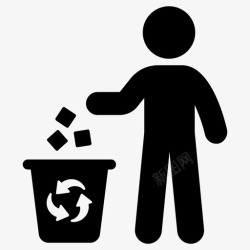 可回收不可回收回收回收站可回收图标高清图片