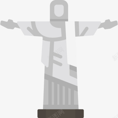 救世主基督纪念碑13平面图图标图标