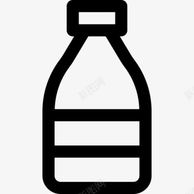奶瓶饮料4线性图标图标