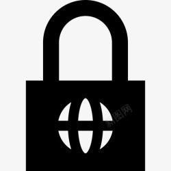 互联网安全挂锁挂锁互联网安全9填充图标高清图片