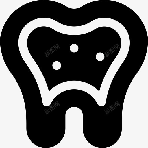 牙齿牙科护理12填充图标svg_新图网 https://ixintu.com 填充 牙科护理12 牙齿