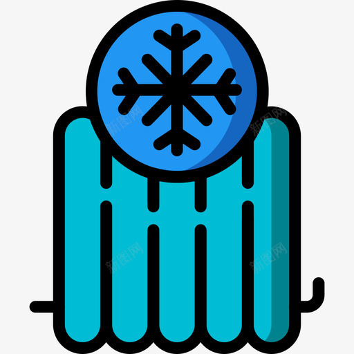 散热器家用自动化2线性颜色图标svg_新图网 https://ixintu.com 家用自动化2 散热器 线性颜色