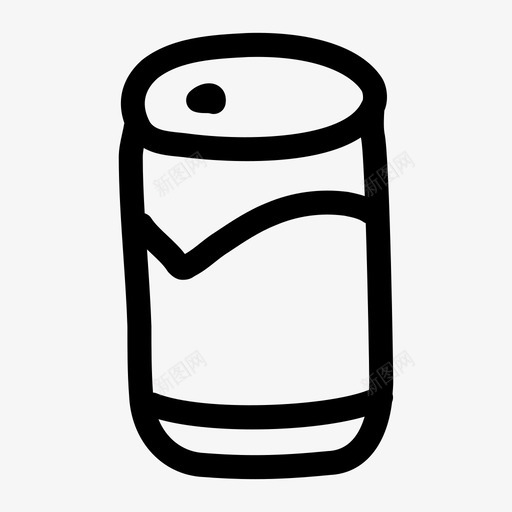 苏打水啤酒罐装图标svg_新图网 https://ixintu.com 啤酒 抽提 派对抽签 点心 罐装 苏打水 饮料