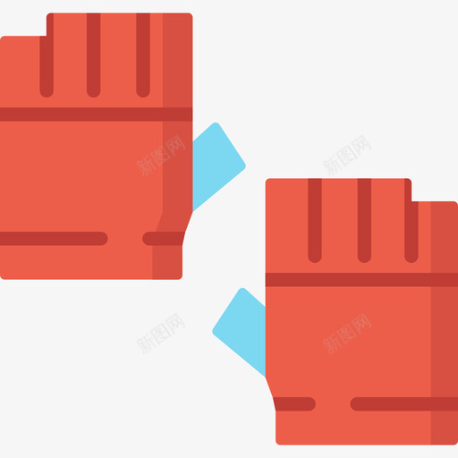 手套溜冰鞋8扁平图标svg_新图网 https://ixintu.com 扁平 手套 溜冰鞋8