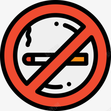 禁止吸烟健康生活9正色图标图标